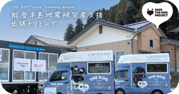 能登半島地震で被災したペットのトリミングサービスを実施